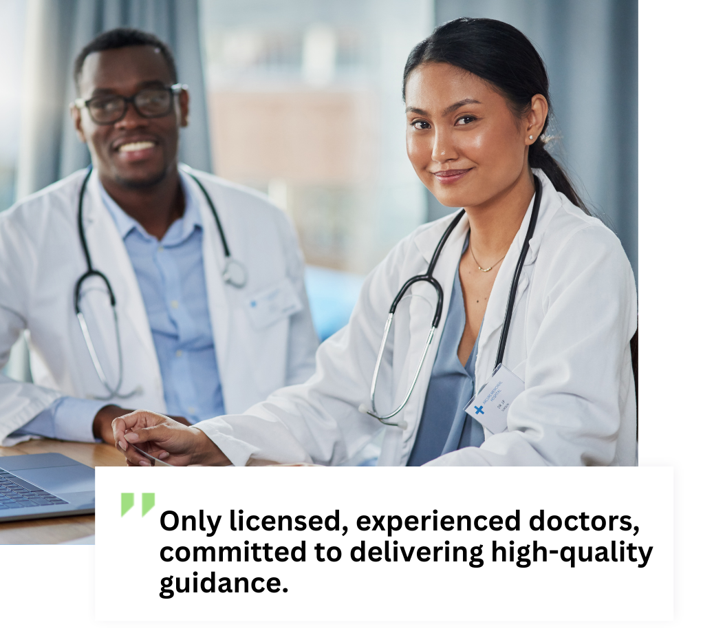 Only licensed, experienced doctors